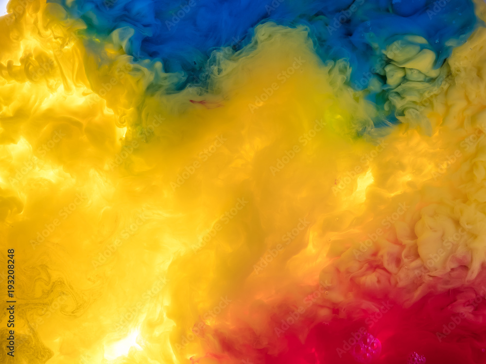 Fototapeta premium Abstract paint splash isolated on white background