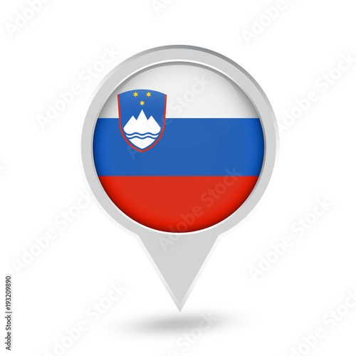 Slovenia Flag Round Pin Icon Free Download Slovenia Flag Round Pin Icon - GFXLoad