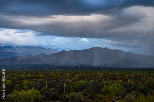 A storm coning into Tucson Arizona