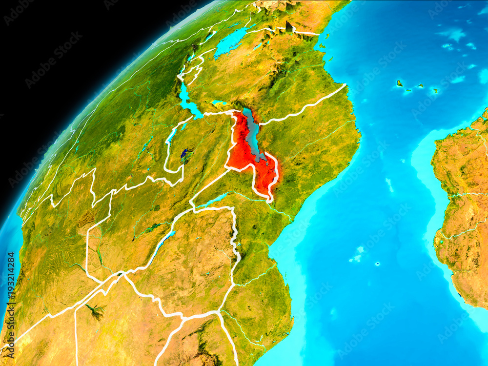 Malawi from space