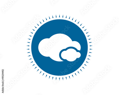 blue cloud cloudy overcast sky image vector icon