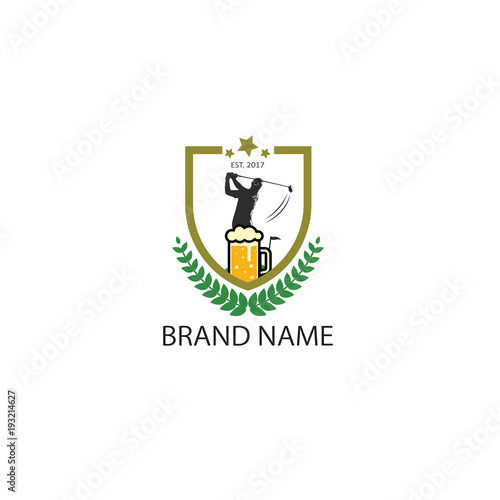 logo exclusive golf beer