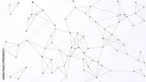 Blockchain technology futuristic abstract vector background with blockchain peer to peer network. Global cryptocurrency blockchain business banner concept.