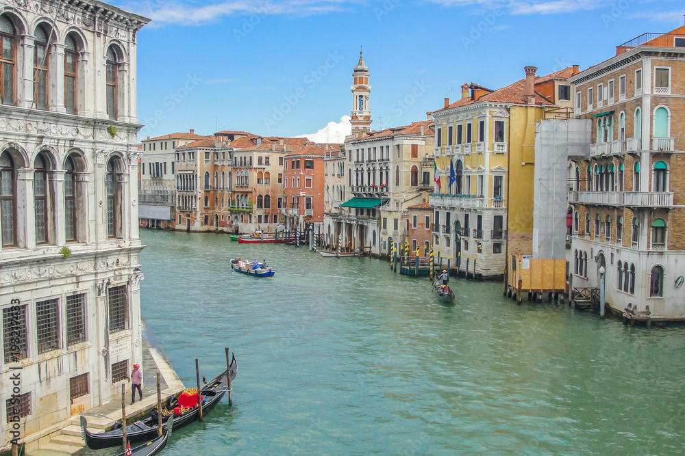 Riverside of Venice city in Italy