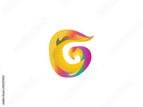 Initial Letter G Design Logo Vector Graphic Branding Letter Element.