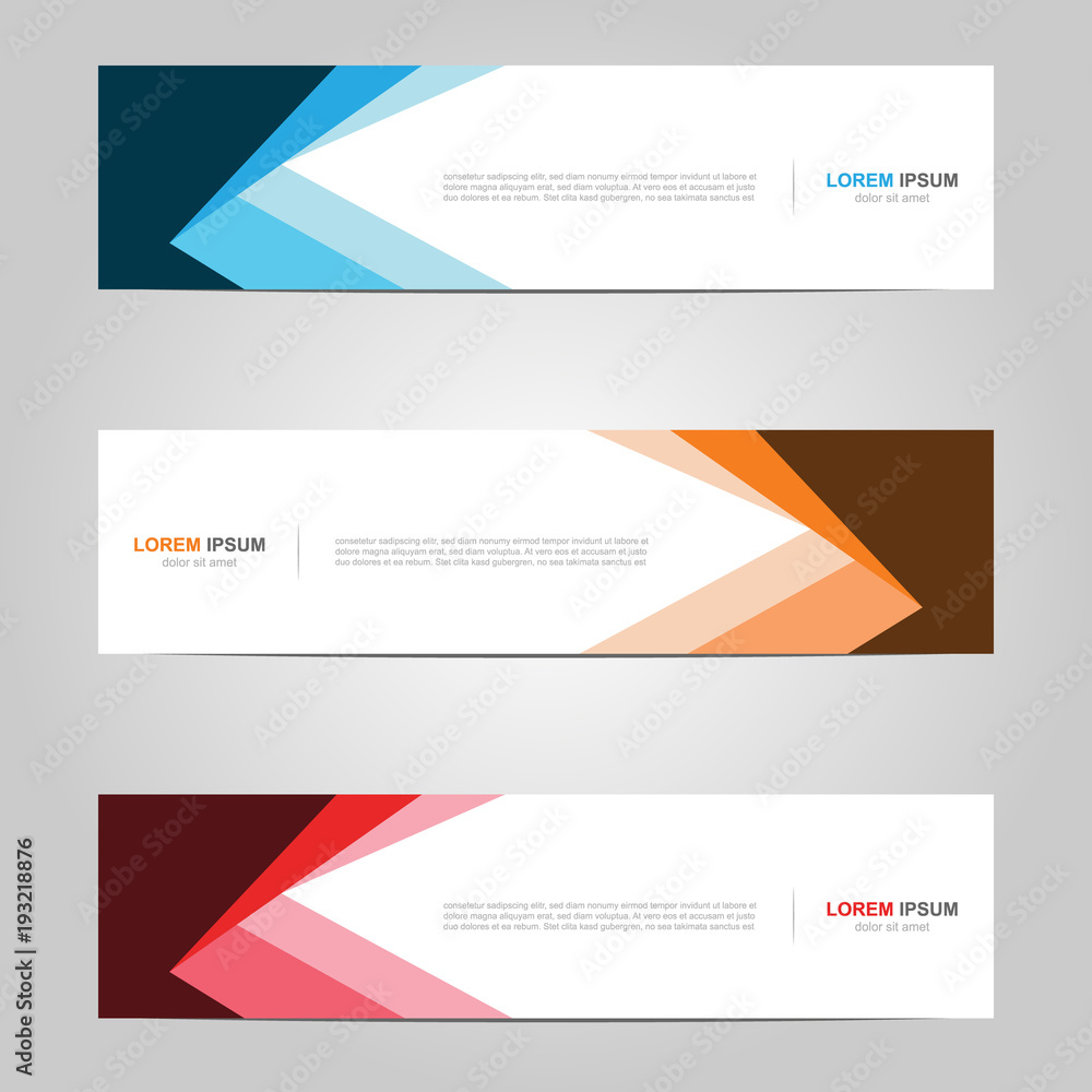 Modern Banner template design creative with abstract background