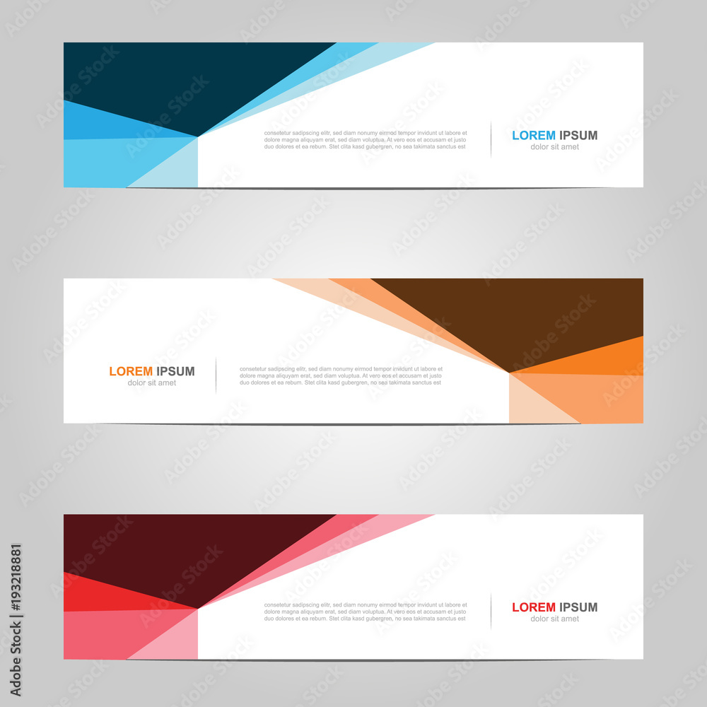 Fototapeta premium Modern Banner template design creative with abstract background