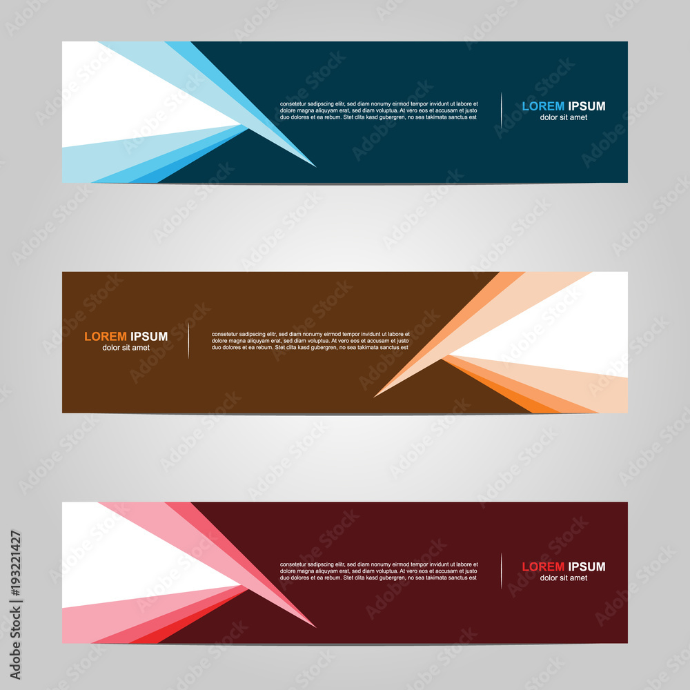 Fototapeta premium Modern Banner template design creative with abstract background