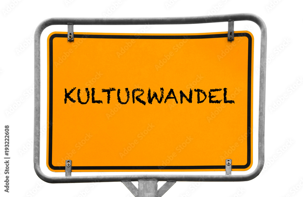 Kulturwandel Wegweiser Schild Kulturwandel Wegweiser Schild