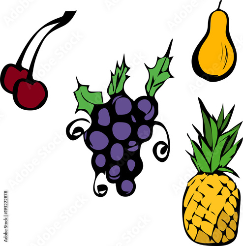 A set of fruits
