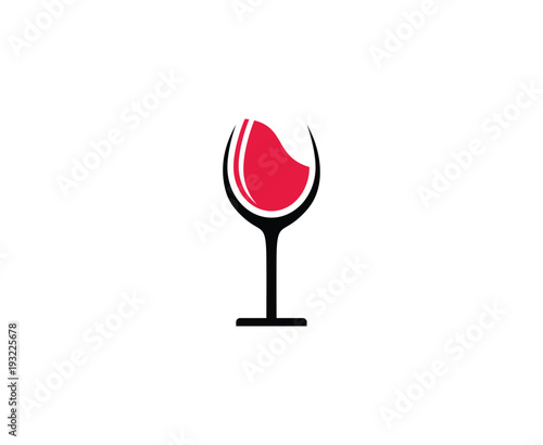 Wine glass logo 