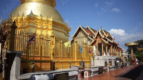 Wat Phra that Hairphunchai in lamphun province thaiiland photo