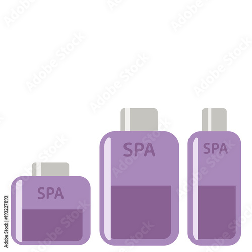 Cosmetics bottle product vector flat icon, Flat design of skincare, hygiene or beauty object, vector illustration
