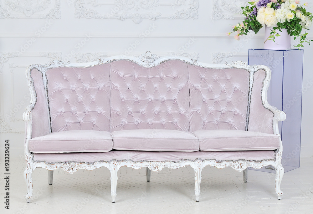 Royal sofa in luxurious interior Royal sofa in luxurious interior