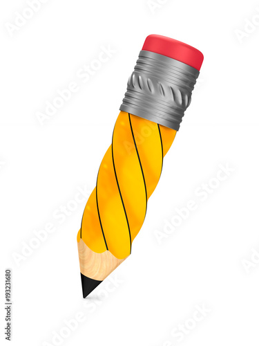wooden pencil with eraser o...