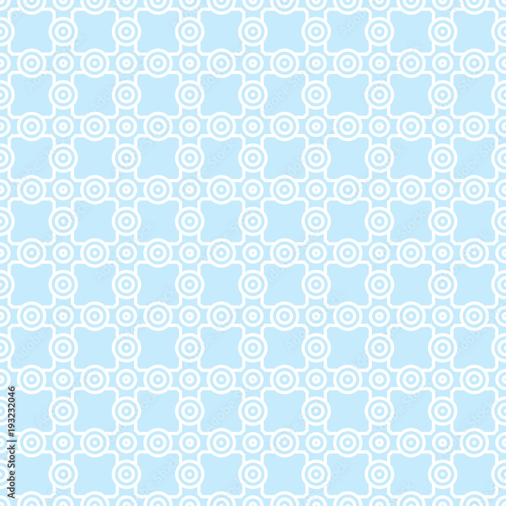 Geometric blue and white abstract seamless pattern