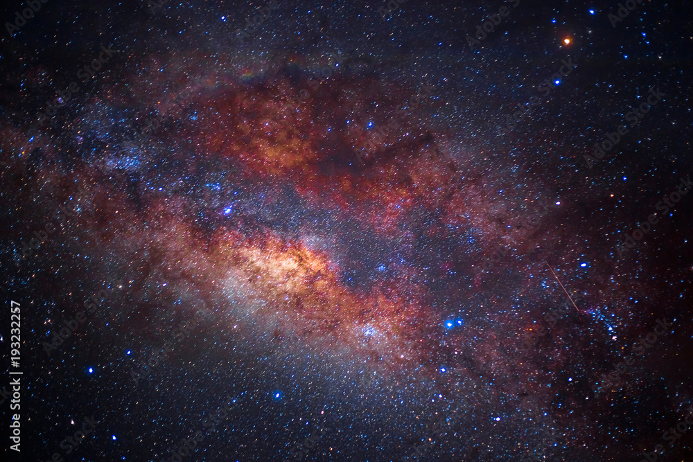 detail from the milky way, long speed exposture