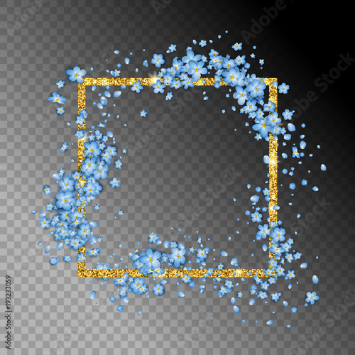 Abstract Floral Frame