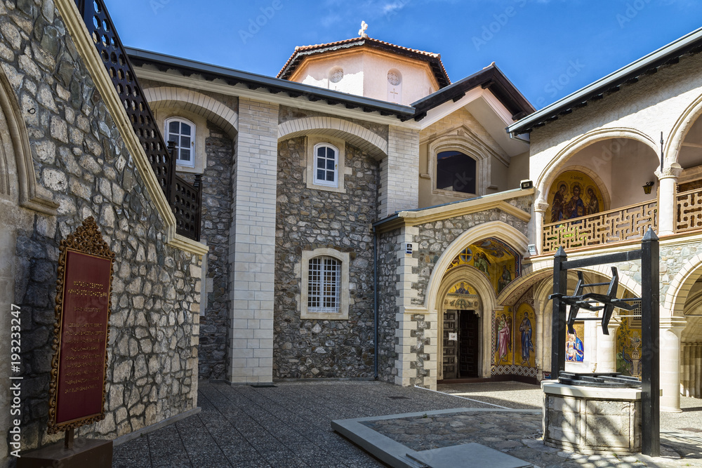 Kykkos monastery of icon of Virgin Mary. Cyprus