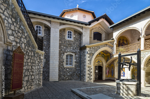 Kykkos monastery of icon of Virgin Mary. Cyprus