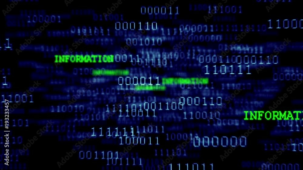 Binary Code 001 - B - Information - 30 fps Binary Code 001 - B - Information - 30 fps