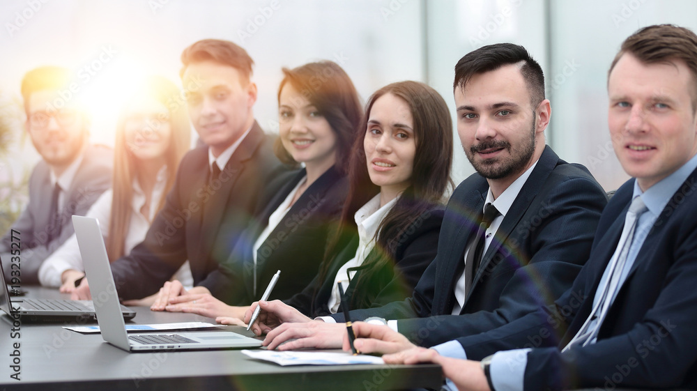 business team sitting at Desk in the conference room business team sitting at Desk in the conference room