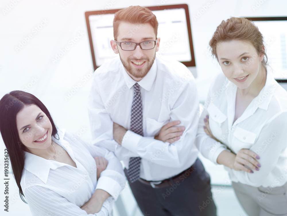close-up of a successful business team. close-up of a successful business team.