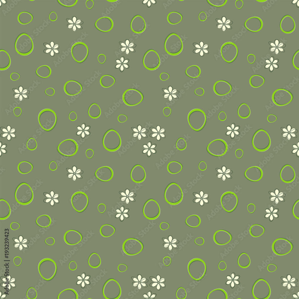 seamless background with silhouettes of easter eggs and flowers seamless background with silhouettes of easter eggs and flowers