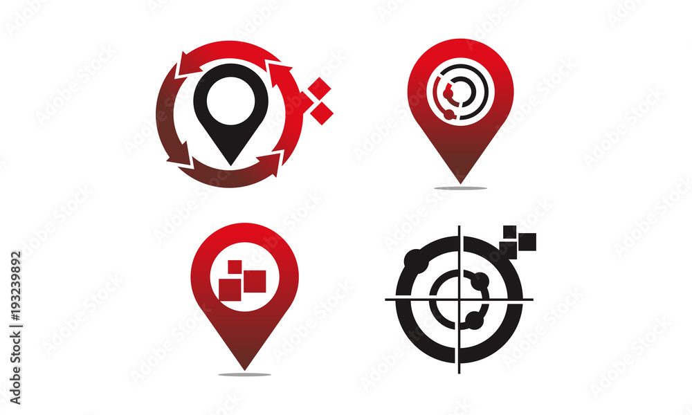 Fototapeta premium Global Positioning System Set