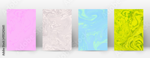 Abstract cover. Modern design template. Admirable suminagashi marble. Minimalistic hipster flyer design. Emotional trendy abstract cover. Vector illustration.
