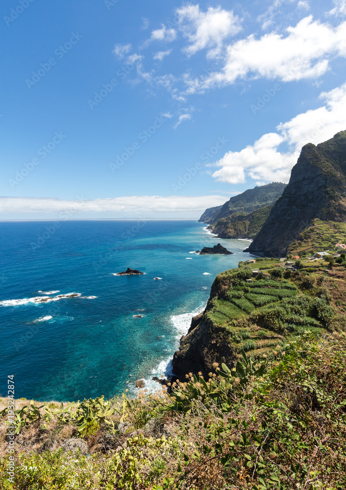 Viewpoint over the north coast of Madeira, Portugal