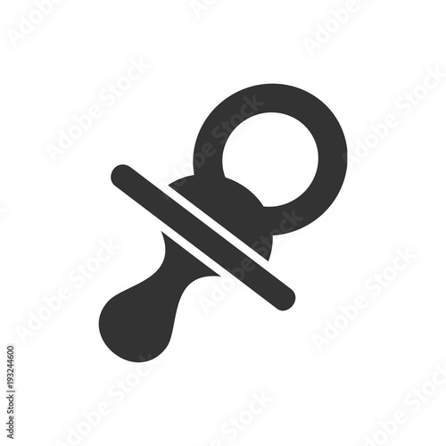 Isolated pacifier icon on white background