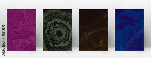 Abstract cover. Modern design template. Admirable suminagashi marble. Minimalistic hipster flyer design. Uncommon trendy abstract cover. Vector illustration.