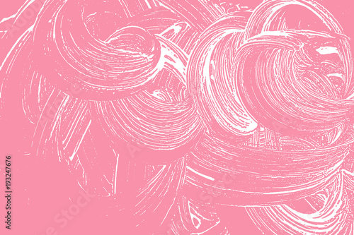 Natural soap texture. Adorable bright pink foam trace background. Artistic divine soap suds. Cleanliness, cleanness, purity concept. Vector illustration.