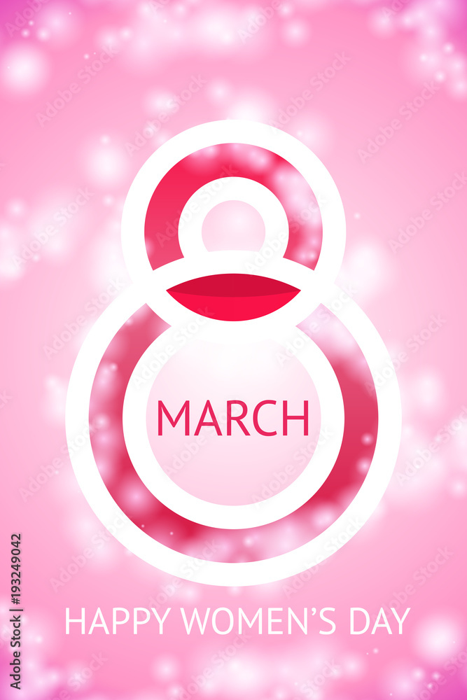 March 8 beautiful creative greeting card March 8 beautiful creative greeting card
