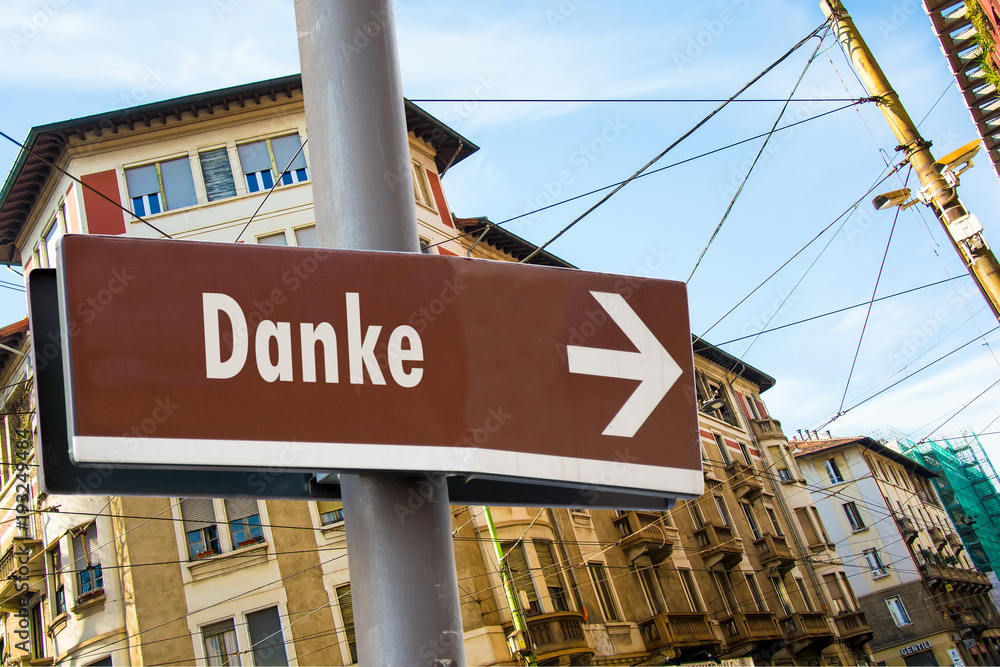 Schild 223 - Danke