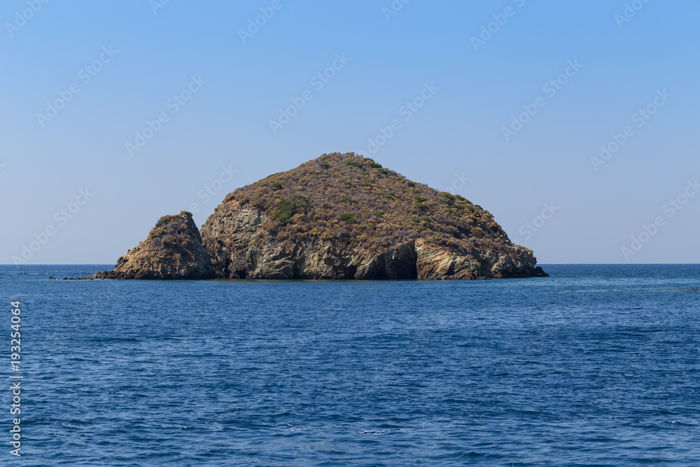 A Small Island on Mediterranean Sea