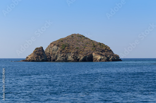 A Small Island on Mediterranean Sea