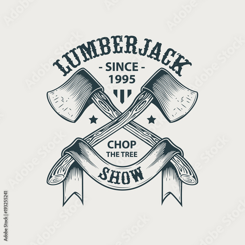 Lumberjack Axes Illustration