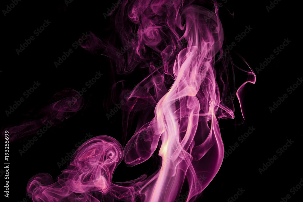 Purple smoke on black background Purple smoke on black background