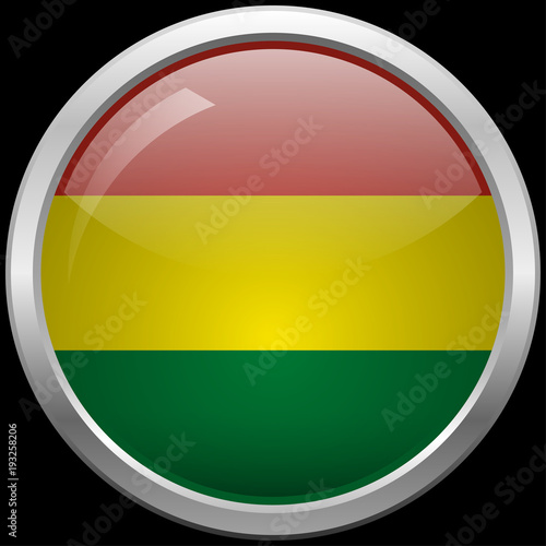 Bolivian flag glass button vector illustration Free Download Bolivian flag glass button vector illustration - GFXLoad
