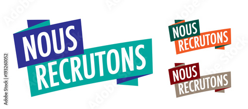 Nous recrutons