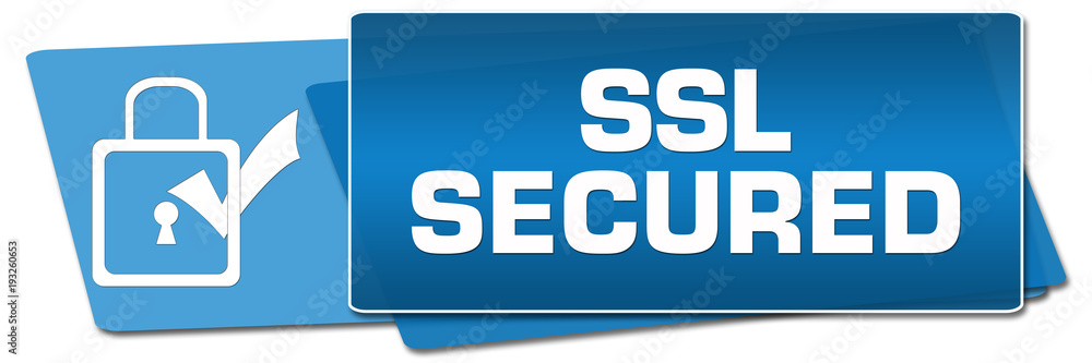 SSL Secured Blue Side Squares 