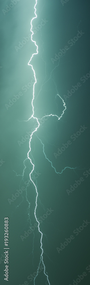 Lightning during a night thunderstorm Lightning during a night thunderstorm