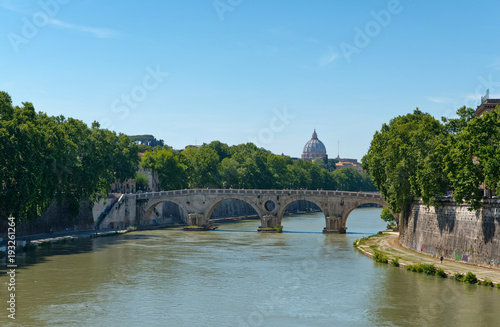 Ponte Tevere over the Tiber River, Rome