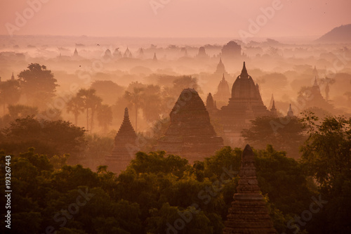 sunrise in Bagan - Myanmar