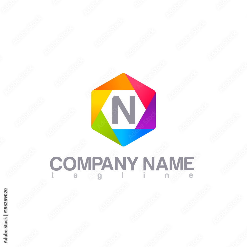 N LETTER LOGO MODERN TEMPLATE N LETTER LOGO MODERN TEMPLATE