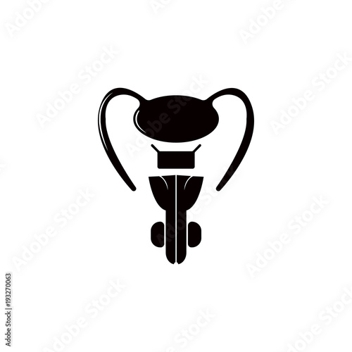 womb of a woman icon. Detailed icon of parts of human organs icon. Premium quality graphic design. One of the collection icon for websites, web design, mobile app