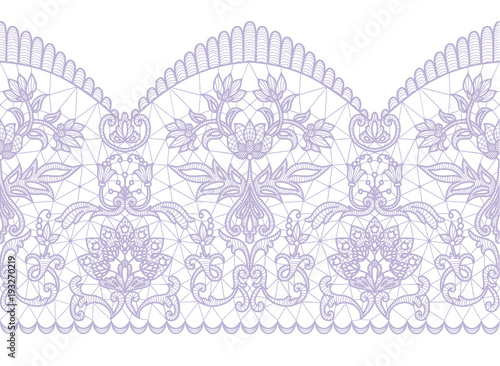Seamless lilac lace