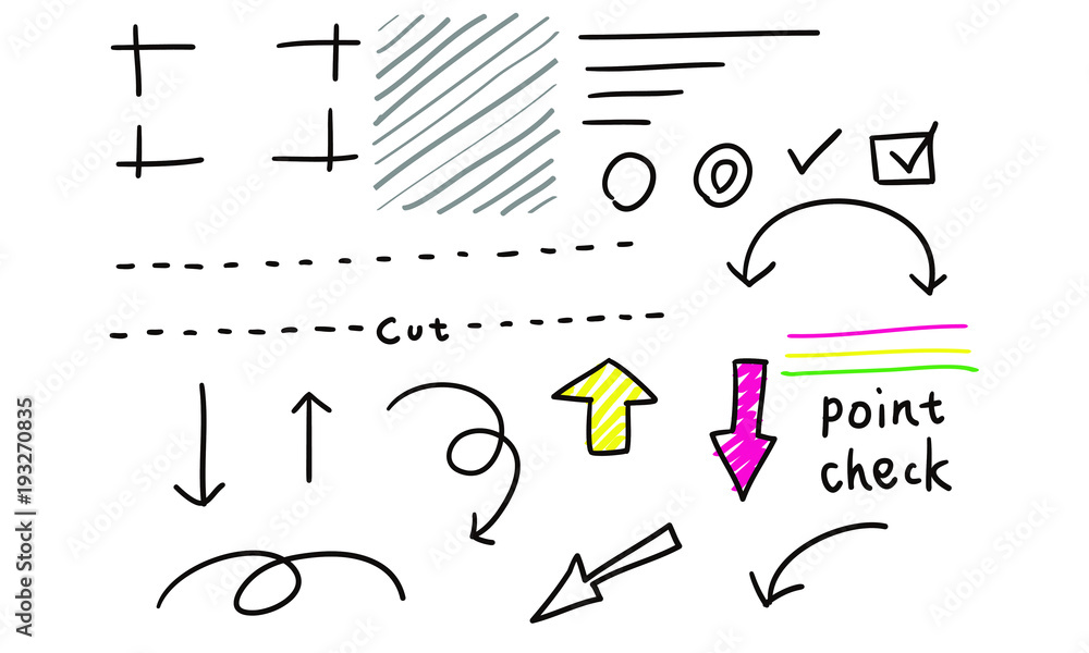 手書き 矢印 線画 ノート 素材 Stock Vector Adobe Stock 手書き 矢印 線画 ノート 素材 Stock Vector Adobe Stock